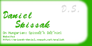 daniel spissak business card